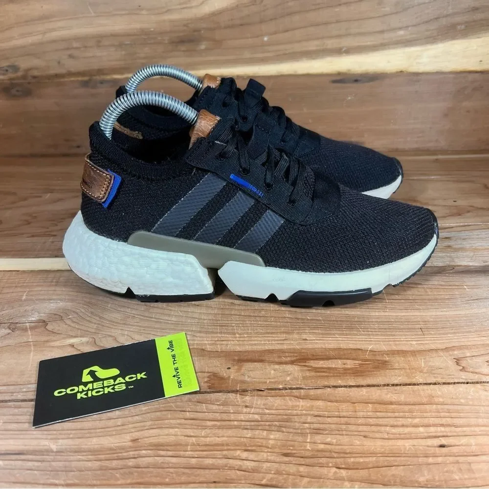 Adidas POD S3.1 Core Originals Womens Sneakers Shoes Black Black Brown Size 6.5 - Picture 1 of 8